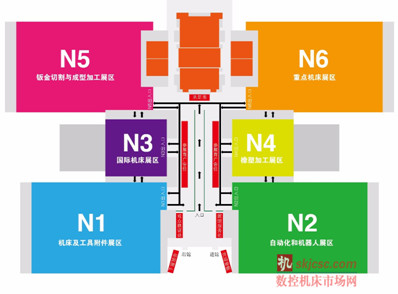 第十二屆天津國際機床展展館平面圖 第十二屆天津國際機床展展館平面圖
